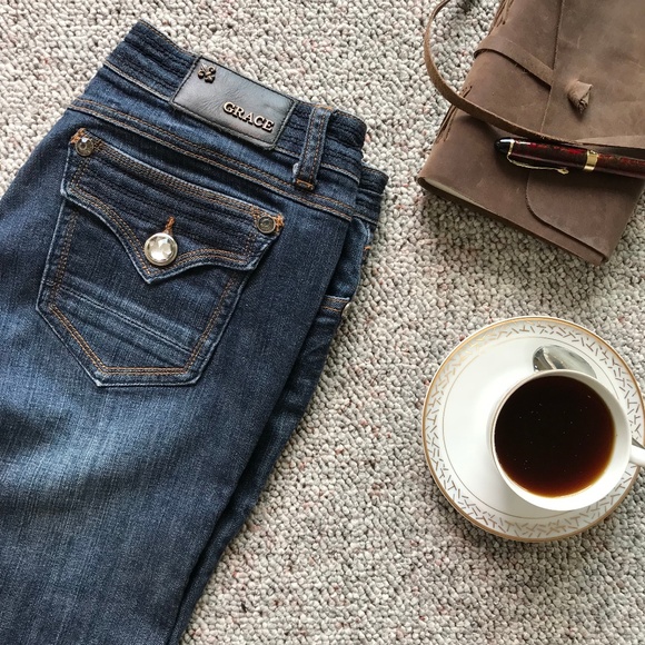 Grace Denim - Grace in LA Stretch Bootcut Jeans Size 9 / 28